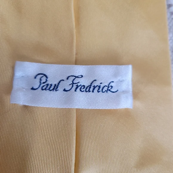 Vintage Paul Fredrick 100% Silk Hand Printed In Italy "Baseball' Tie - Picture 5 of 6